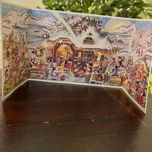 Vtg Christmas Advent Calendar RS Struttgart Rohr Stable W Germany